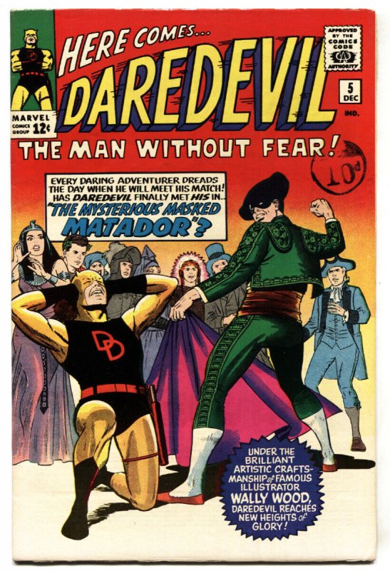Daredevil #5 (Marvel Comics, 1964), raw, ungraded comic book — front cover