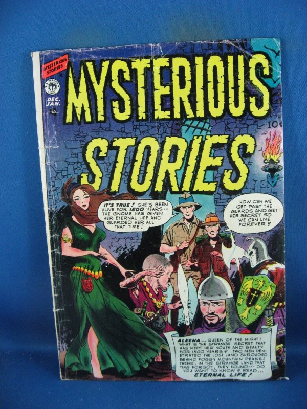 Mysterious Stories #2 (1954), raw comic book in VG condition — front cover