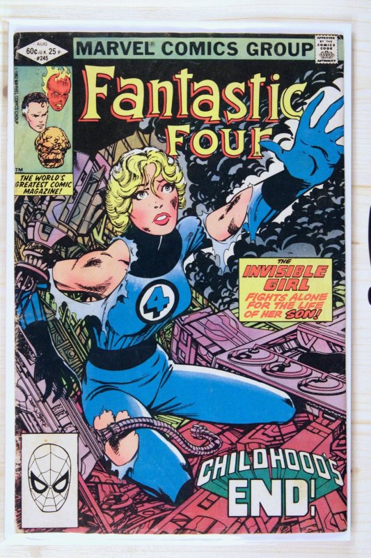 Fantastic Four #245 (Marvel Comics, 1982), raw comic book in FN+ 6.5 condition — front cover