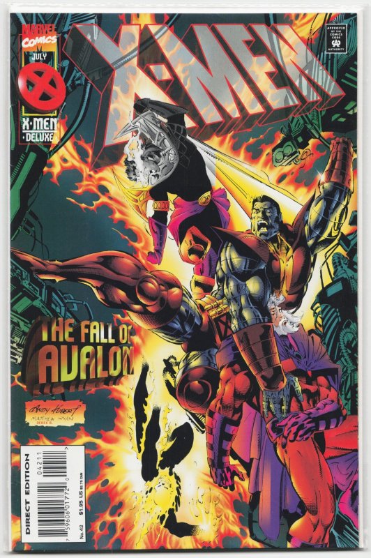 X-Men #42 (Marvel Comics, 1995), raw, ungraded comic book — front cover