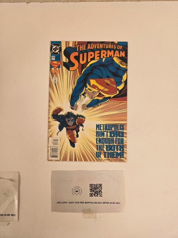Adventrues of Superman #506 (DC Comics), raw comic book in NM condition — front cover