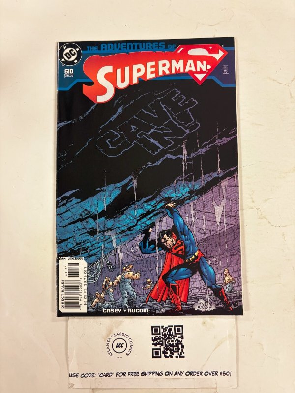 Adventures of Superman #610 (DC Comics), raw comic book in NM condition — front cover