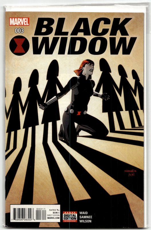 Black Widow #3 (Marvel Comics, 2016), raw, ungraded comic book — front cover