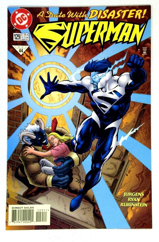 Superman #129 (DC Comics, 1997), raw comic book in NM- condition — front cover