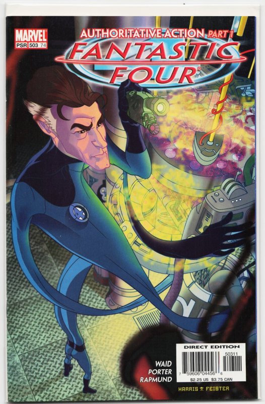 Fantastic Four #503 (Marvel Comics, 2003), raw, ungraded comic book — front cover