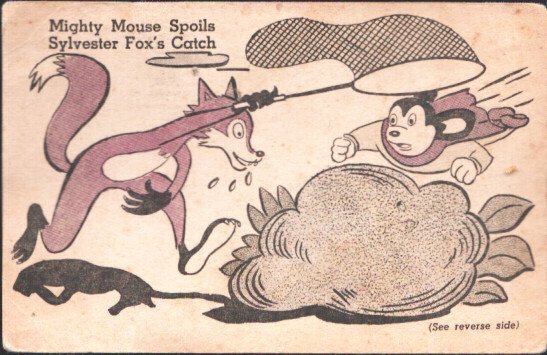 Mighty Mouse Mystery Color Picture #4 (1957), raw comic book in VG condition — front cover