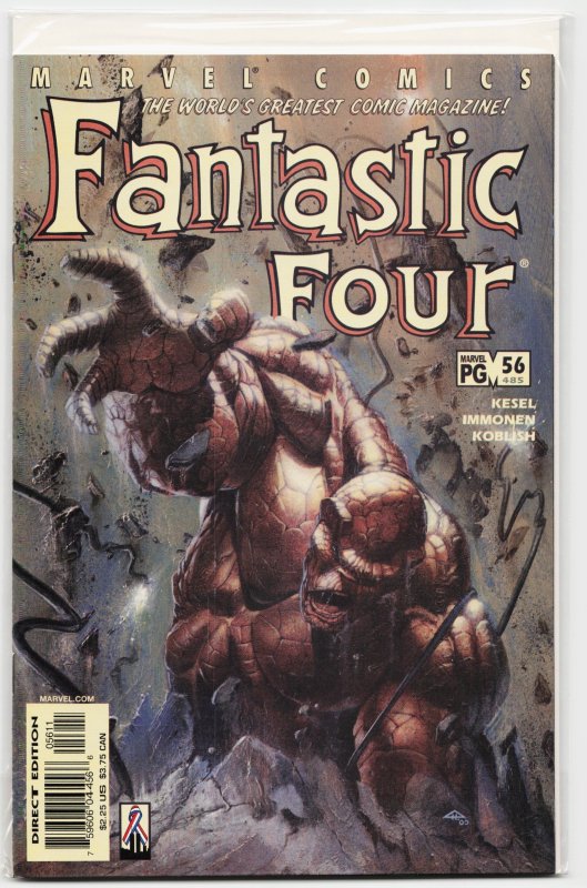 Fantastic Four #56 (Marvel Comics, 2002), raw, ungraded comic book — front cover