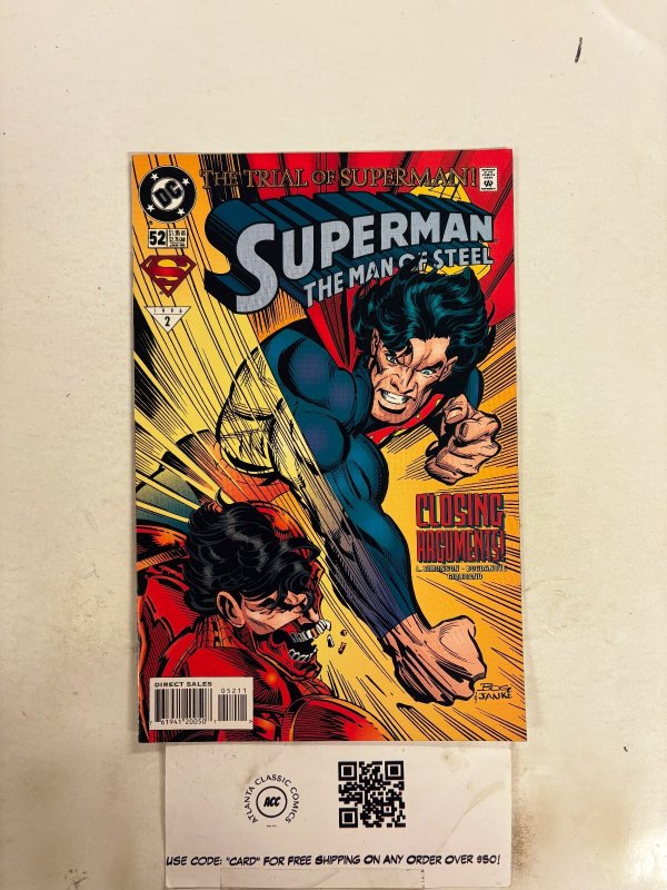 Superman the Man of Steel #52 (DC Comics), raw comic book in NM condition — front cover