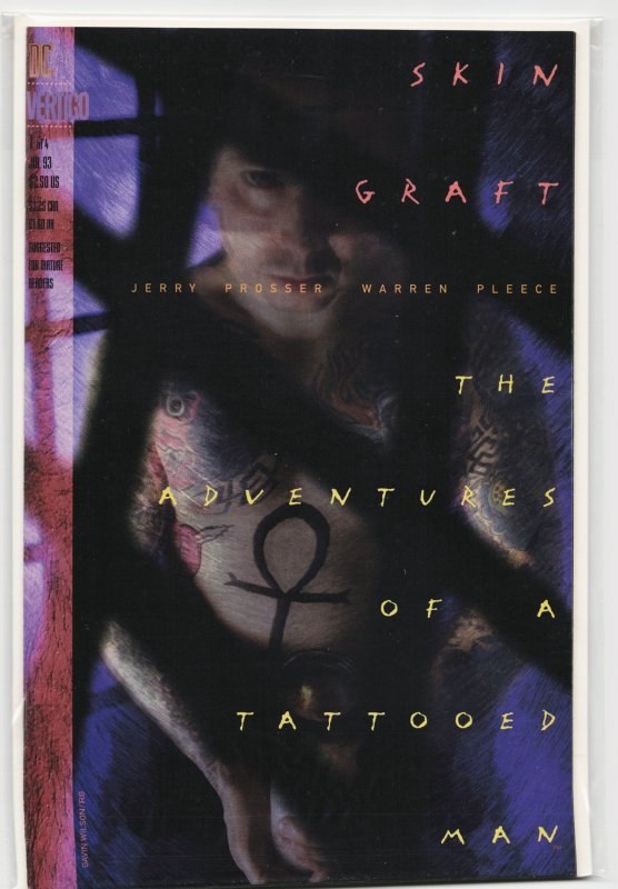 Skin Graft: The Adventures of a Tattooed Man #1 (1993), raw, ungraded comic book — front cover