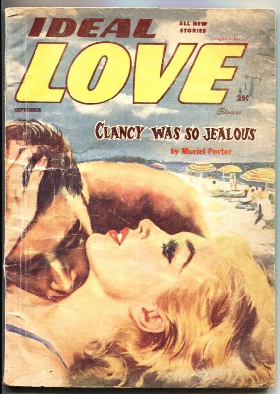 Pulp: Ideal Love-Sept--1956-Near End of Series Issue-Pulp Spicy Romance, raw, ungraded comic book — front cover