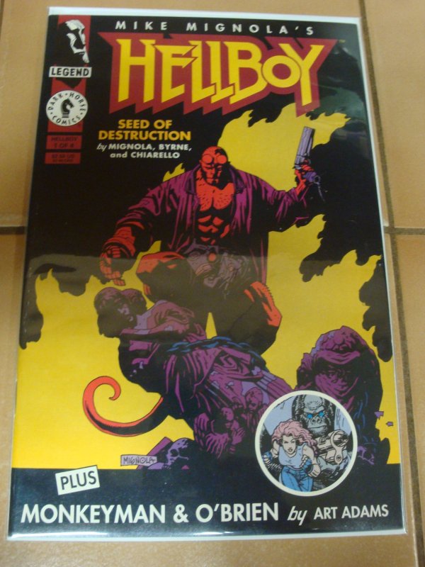 Hellboy: Seed of Destruction #1 (1994), raw, ungraded comic book — front cover