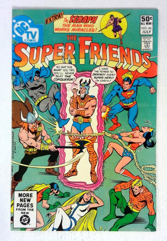 Super Friends #46 (DC Comics, 1981), raw comic book in NM- condition — front cover