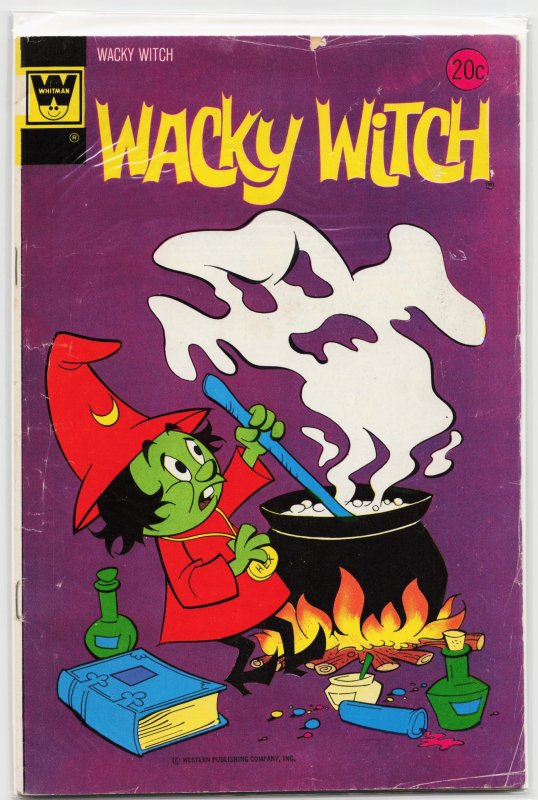 Wacky Witch #12 (Gold Key, 1973), raw, ungraded comic book — front cover