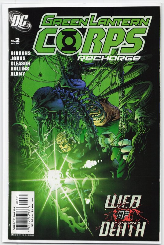 Green Lantern Corps: Recharge #2 (2005), raw, ungraded comic book — front cover