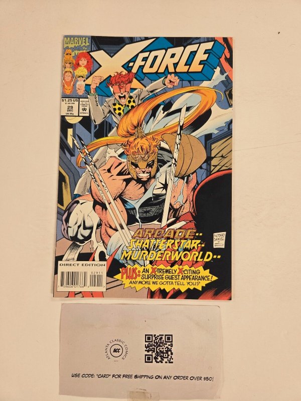X-Force #29 (Marvel Comics), raw comic book in NM condition — front cover