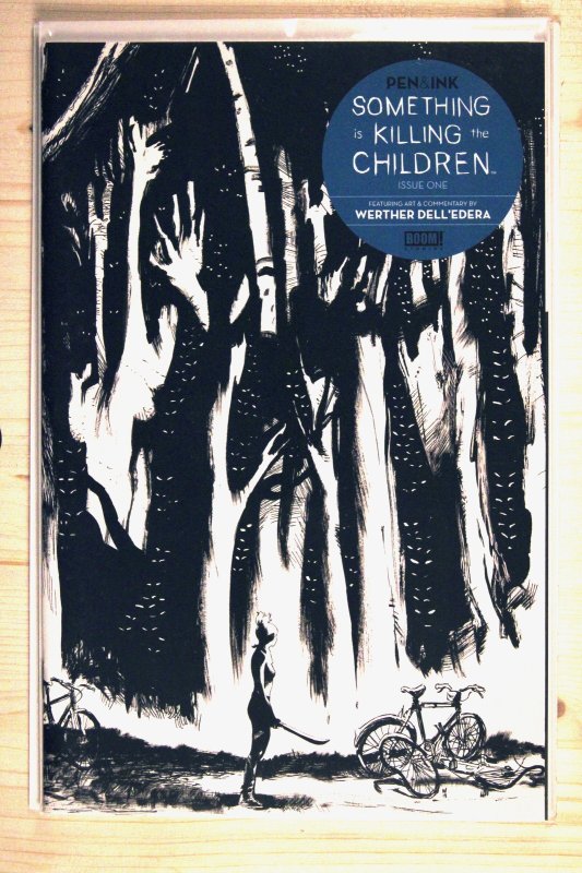 Something is Killing the Children #1 (Boom! Studios, 2023), raw comic book in NM+ 9.6 condition — front cover