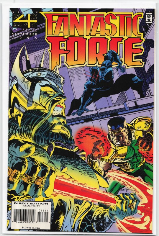 Fantastic Force #11 (Marvel Comics, 1995), raw, ungraded comic book — front cover