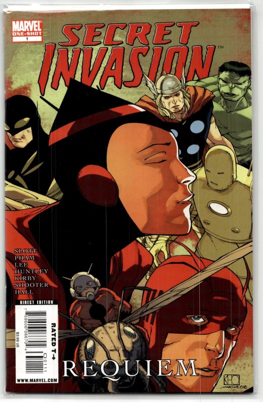Secret Invasion: Requiem (2009) Wasp (2009), raw, ungraded comic book — front cover