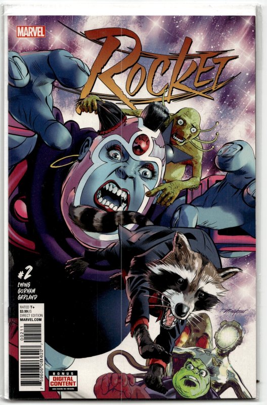 Rocket #2 (Marvel Comics, 2017), raw, ungraded comic book — front cover