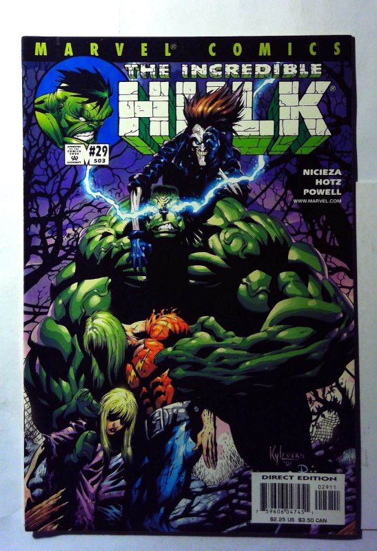 Incredible Hulk 2nd Series #29 (Marvel Comics, 2001), raw, ungraded comic book — front cover