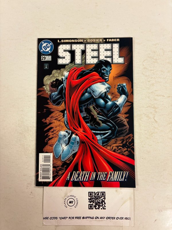 Steel #29 (DC Comics), raw comic book in NM condition — front cover