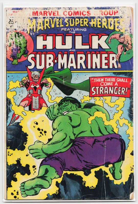 Marvel Super-Heroes #44 (Marvel Comics, 1974), raw, ungraded comic book — front cover
