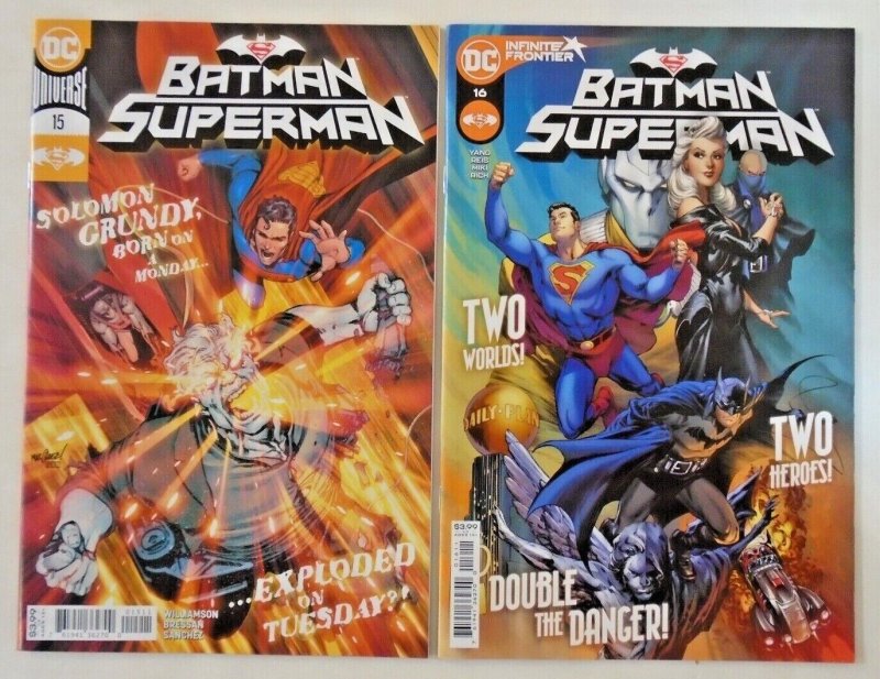 *Batman/Superman (2021) #15-22, 2021 Annual (9 Books) High Grade (2021), raw, ungraded comic book — front cover