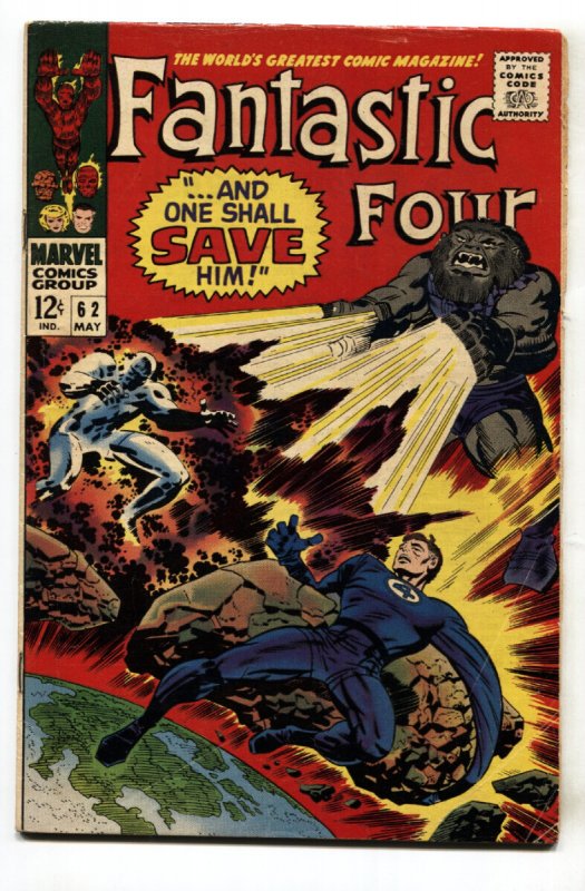 Fantastic Four #62 - 1967 - Marvel - VG - Comic Book (Marvel Comics, 1967), raw comic book in VG condition — front cover