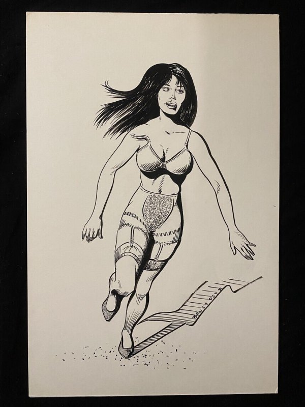 Senorita Rio Original Pin Up by Bruce Dey- Stockings, raw, ungraded comic book — front cover