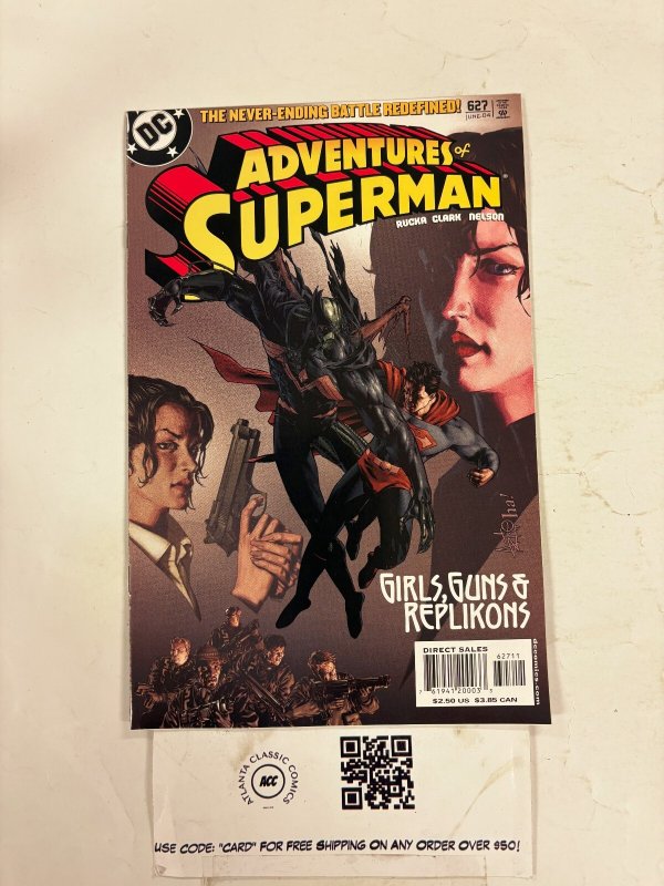 Adventures of Superman #627 (DC Comics), raw comic book in NM condition — front cover