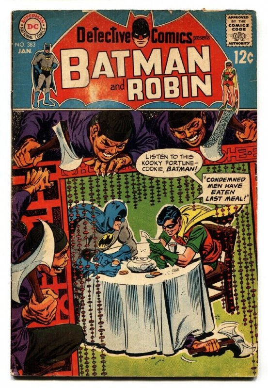 Detective #383 (DC Comics), raw comic book in VG- condition — front cover
