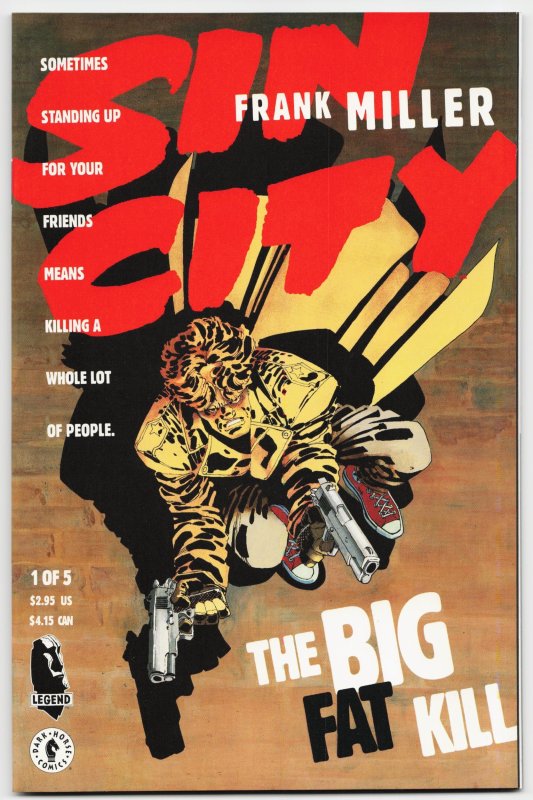 Sin City: The Big Fat Kill #1 (Dark Horse Comics, 1994), raw, ungraded comic book — front cover