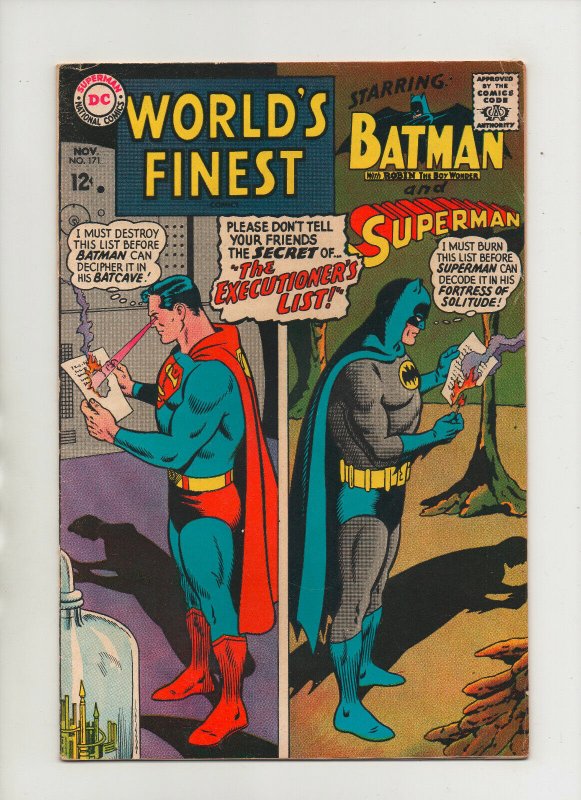 World's Finest #171 (DC Comics, 1967), raw comic book in 7.0 condition — front cover