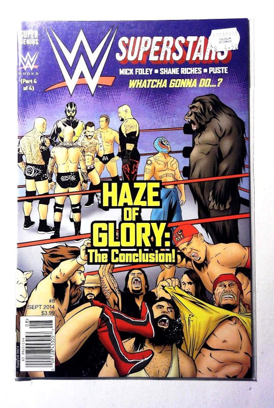 WWE Superstars #8 (2014), raw, ungraded comic book — front cover