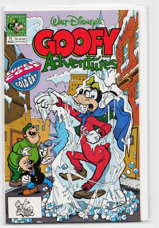 Goofy Adventures #15 (Disney Comics, 1991), raw, ungraded comic book — front cover