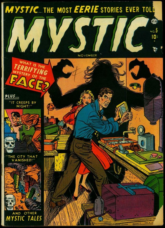 Mystic Comics #5 (Timely Comics, 1951), raw comic book in VG condition — front cover