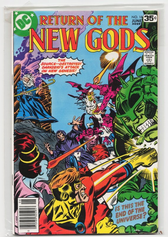 New Gods #18 (DC Comics, 1978), raw, ungraded comic book — front cover