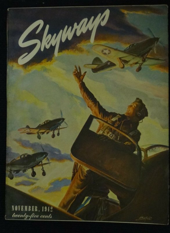 Skyways #1-11/1942-Wwii-Aviation Info-Amelia Earhart-Southern STATES-vf/nm, raw, ungraded comic book — front cover