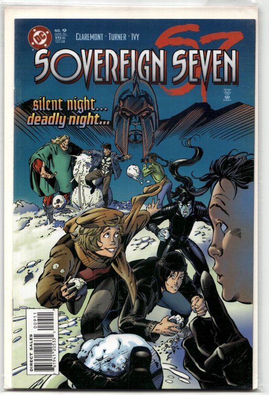 Sovereign Seven #9 (1996), raw, ungraded comic book — front cover