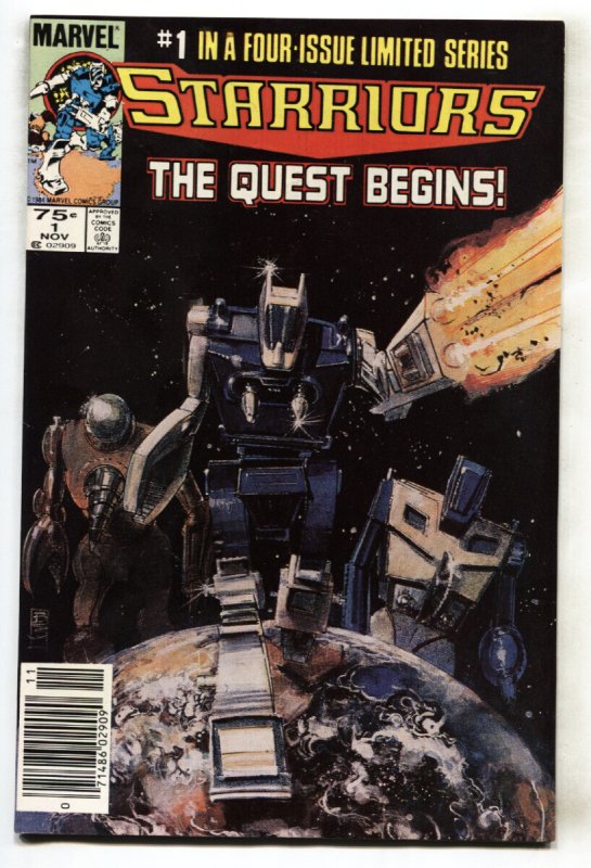 Starriors #1 (Marvel Comics, 1984), raw comic book in VF- condition — front cover