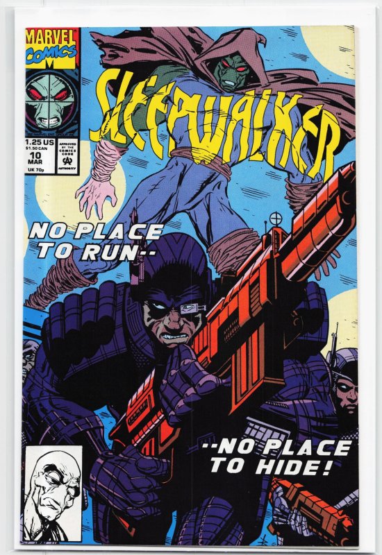Sleepwalker #10 (Marvel Comics, 1992), raw, ungraded comic book — front cover
