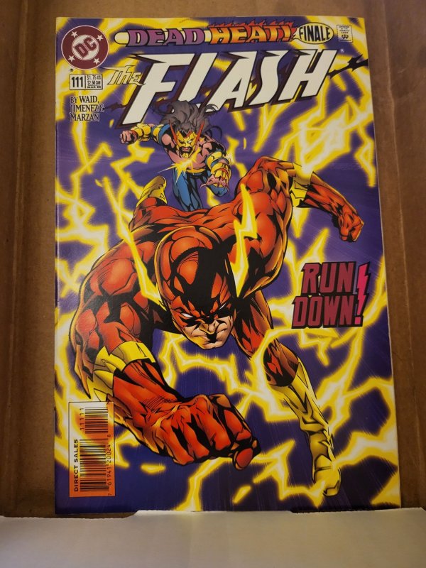 The Flash #111 (DC Comics, 1996), raw, ungraded comic book — front cover