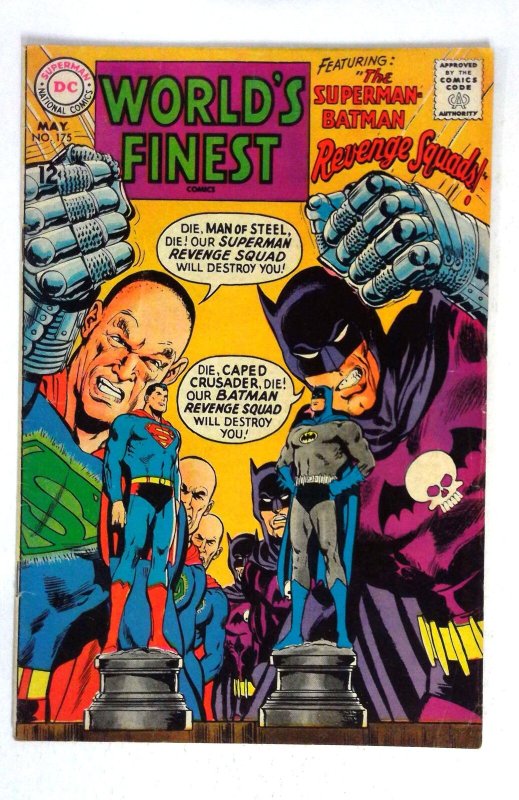 World's Finest #175 (DC Comics, 1968), raw comic book in VG condition — front cover