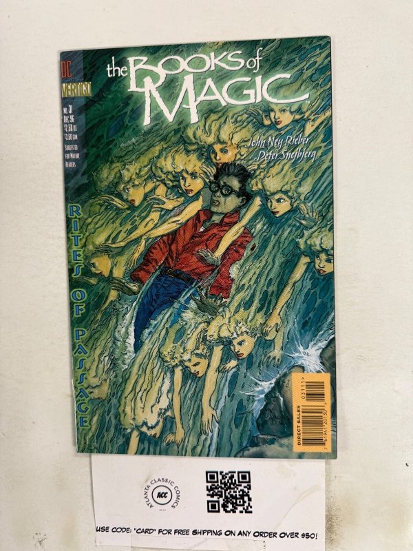 The Books of Magic #31 (DC Comics, 1996), raw comic book in NM condition — front cover