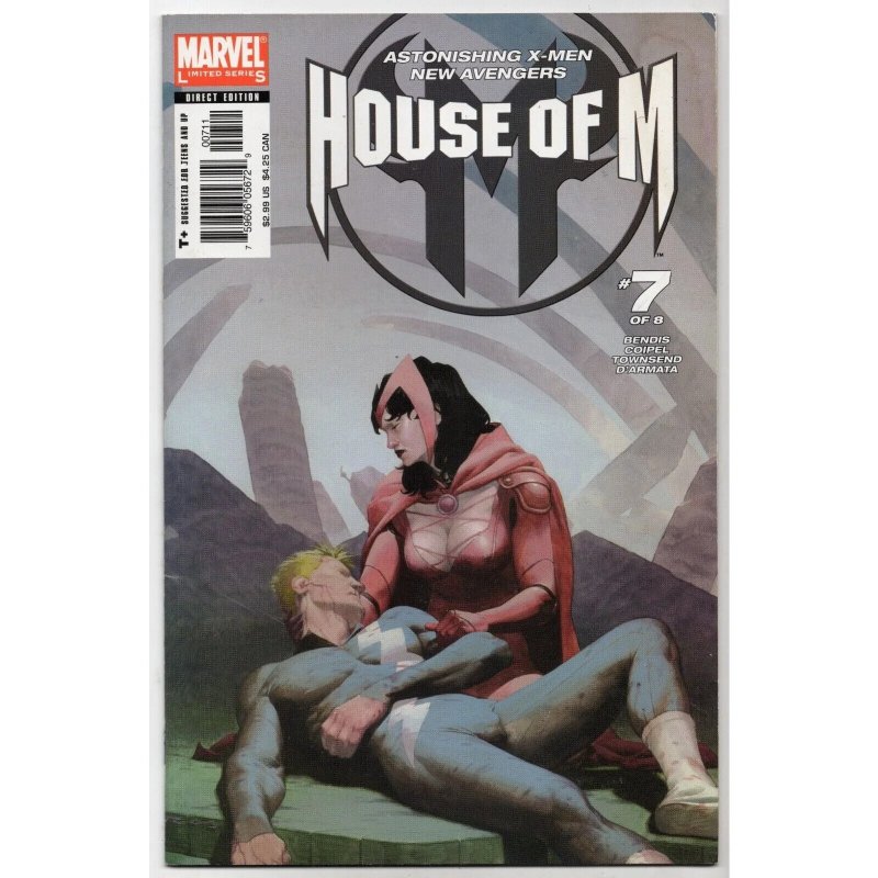 House of M #7 (Marvel Comics, 2005), raw comic book in VF/NM 9.0 condition — front cover