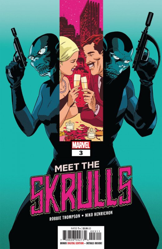 Meet the Skrulls #3 (2019), raw comic book in VF/NM condition — front cover