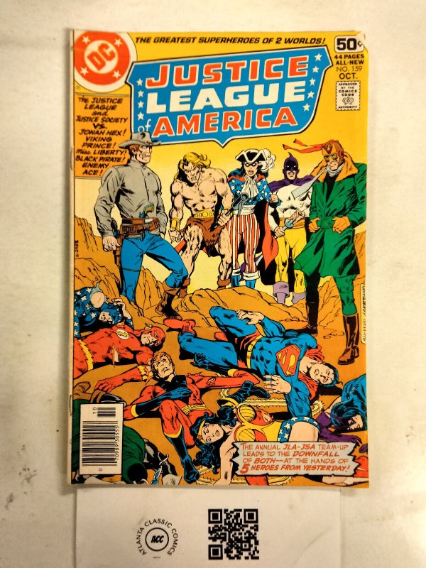 Justice League of America #159 (DC Comics), raw comic book in VF condition — front cover