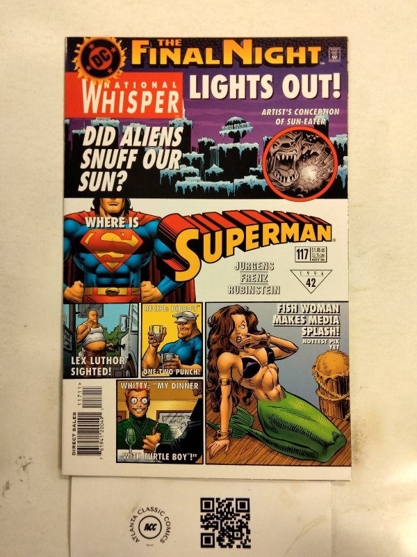 Superman #117 (DC Comics, 1957), raw comic book in NM condition — front cover