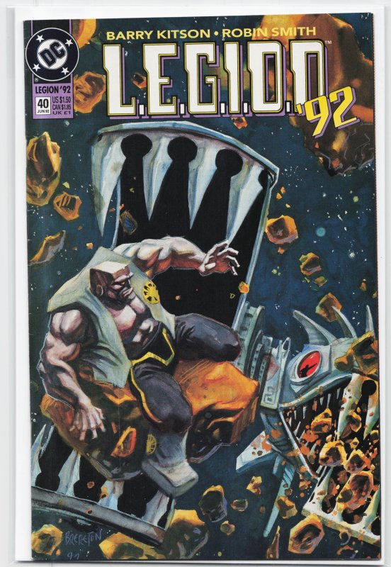 L.e.g.i.o.n #40 (DC Comics, 1992), raw, ungraded comic book — front cover