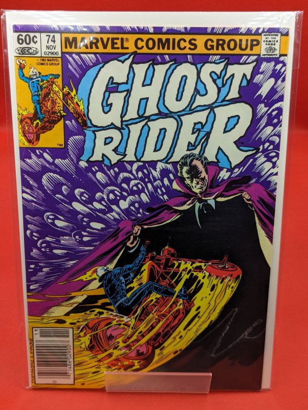 Ghost Rider #74 (Marvel Comics, 1982), raw, ungraded comic book — front cover